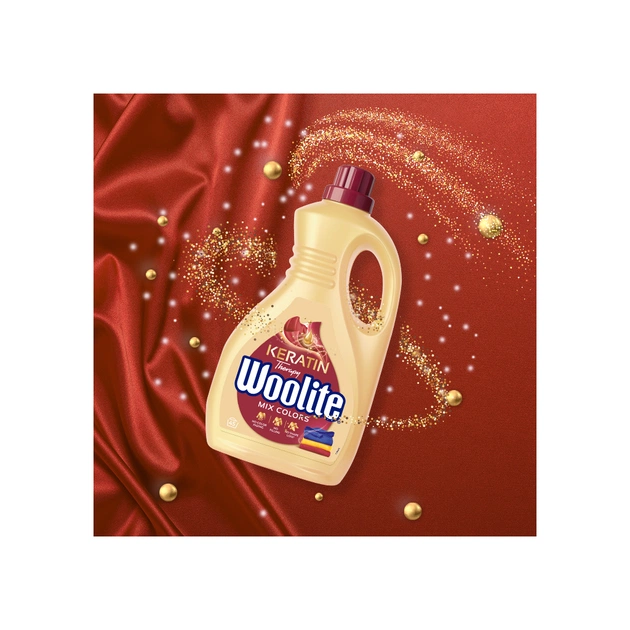 Гель для прання Woolite Для кольорових тканин З кератином 2.7 л (5900627090475) - picture 3