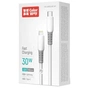 Дата кабель USB-C to Lightning 1.0m PD30W liquid silicone white ColorWay (CW-CBPDCL093-WT) - зменшене зображення 4