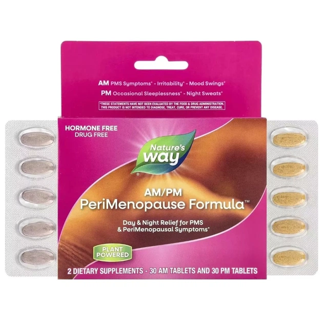 Витамин Nature's Way Женское здоровье при пременопаузе, день/ночь, AM/PM Menopause (EMT-07236) - изображение 1