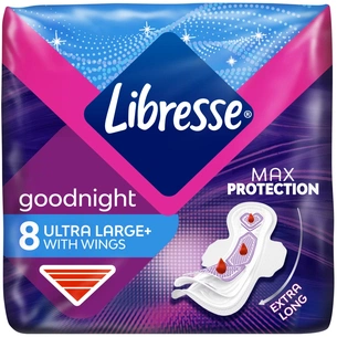 Гігієнічні прокладки Libresse Ultra Goodnight Large 8 шт. (7322540960235) зображення 1