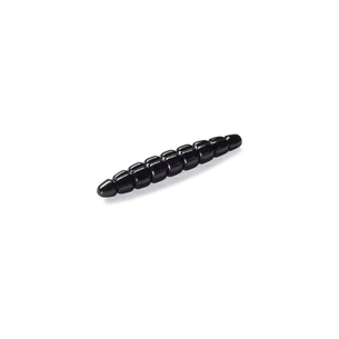 Силікон рибальський FishUP Morio 1.2" 101 - Black, cheese taste (12шт/уп) (1864.03.40) зображення 1