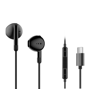 Навушники Ergo VM-730 Type-C Earphones Black (VM-730K) зображення 1