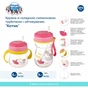 Поїльник-непроливайка Canpol babies зі складаною силіконовою трубочкою та обтяжувачем 350 мл Котик Рожевий (56/521) - зменшене зображення 6
