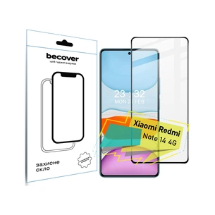 Скло захисне BeCover Xiaomi Redmi Note 14 4G Black (713099) зображення 1