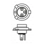 Автолампа Bosch галогенова 60/55W (1 987 302 041) - зменшене зображення 6