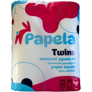 Паперові рушники Papela Twins 70 відривів 2 рулони (4820270940143) зображення 1
