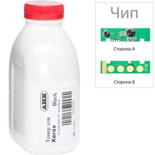 Тонер AHK Xerox Phaser 3052/WC 3215, 90г Black + chip (3202733) зображення 1