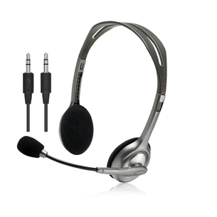 Навушники Logitech H110 Stereo Headset with 2*3pin jacks (981-000271) зображення 1