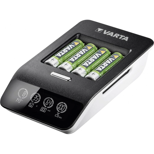 Зарядний пристрій для акумуляторів Varta LCD Ultra Fast Plus Charger +4*AA 2100 mAh (57685101441) - picture 2