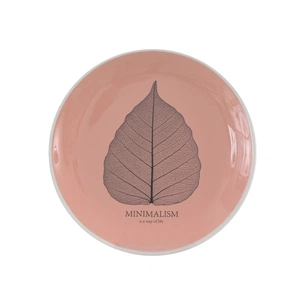 Тарілка Limited Edition Minimalism 17.5 см Десертна Коралова (HTK-008) зображення 1