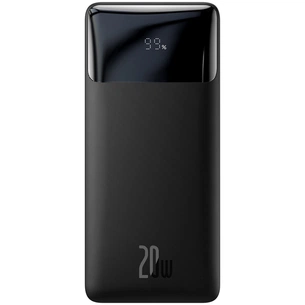 Батарея универсальная Baseus Bipow 10000mAh, PD/20W, QC/3.0, USB-C, 2*USB-A, black (PPDML-L01) изображение 1