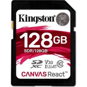 Карта пам'яті Kingston 128GB SDXC class 10 UHS-I U3 (SDR/128GB) зображення 1