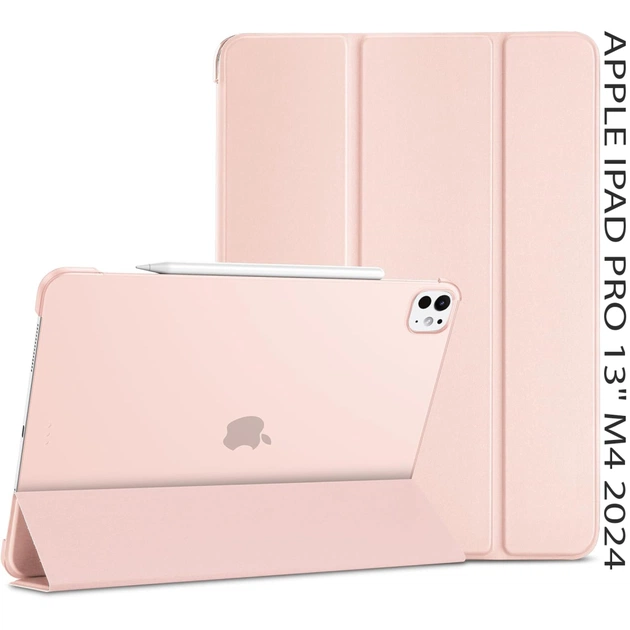 Чехол для планшета BeCover Tri Fold Hard Apple iPad Pro 13" M4 2024 Pink (711732) - изображение 1