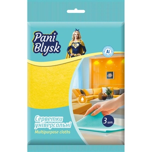 Серветки для прибирання Pani Blysk Універсальні 3 шт. (4823071661224) зображення 1