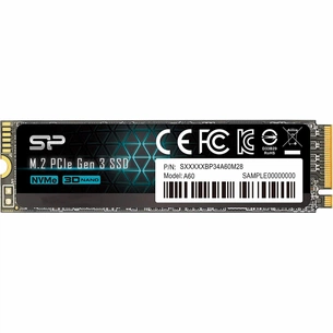 Накопичувач SSD M.2 2280 256GB Silicon Power (SP256GBP34A60M28) зображення 1