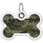 Адресник для тварин WAUDOG Smart ID з QR паспортом "Камо зелений", кістка 40х28 мм (0640-0205) - зменшене зображення 2