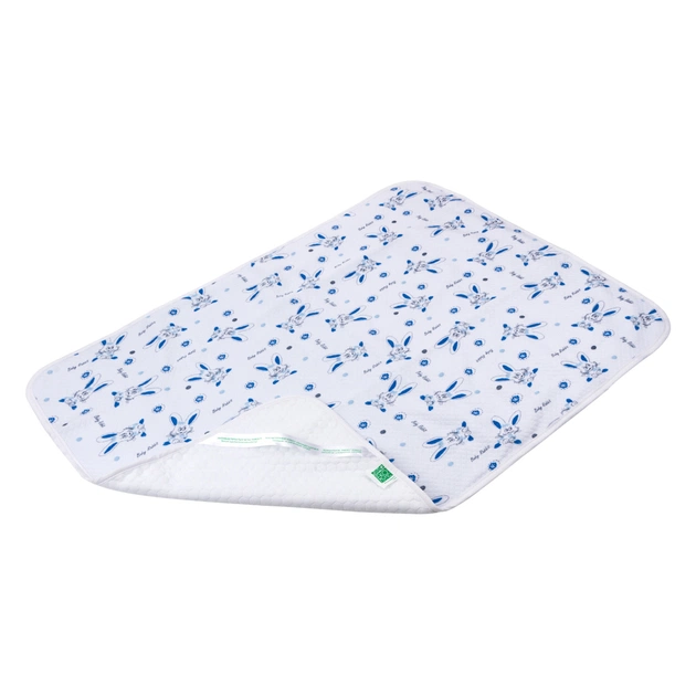 Пелюшки для малюків Еко Пупс Soft Touch Premium непромокаюча двостороння 50 х 70 см зайчата (EPG07W-5070rb) - picture 1