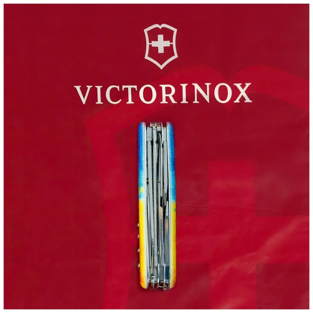 Ніж Victorinox Huntsman Ukraine 91 мм Жовто-синій малюнок (1.3713.7_T3100p) - зображення 7
