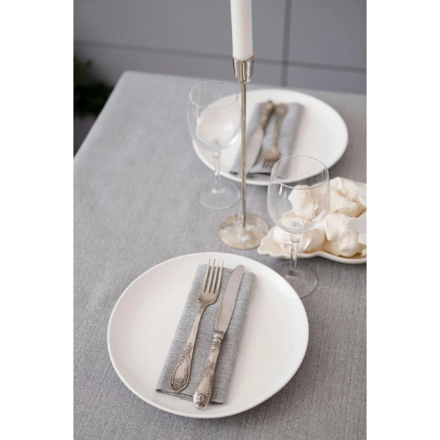 Скатертина Прованс святкова Перлина Silver 132х180 см (037594) - picture 4