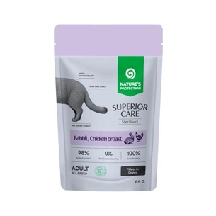 Вологий корм для кішок Nature's Protection Superior Care Sterilised Grain Free Adult Cats with Rabbit, Chicken Breast and Cranberries 85 г (NPSC47908) зображення 1