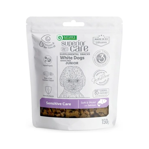 Ласощі для собак Nature's Protection Superior Care White Dogs Sensitive Care 150 г (KIKNPSC47657) - picture 1