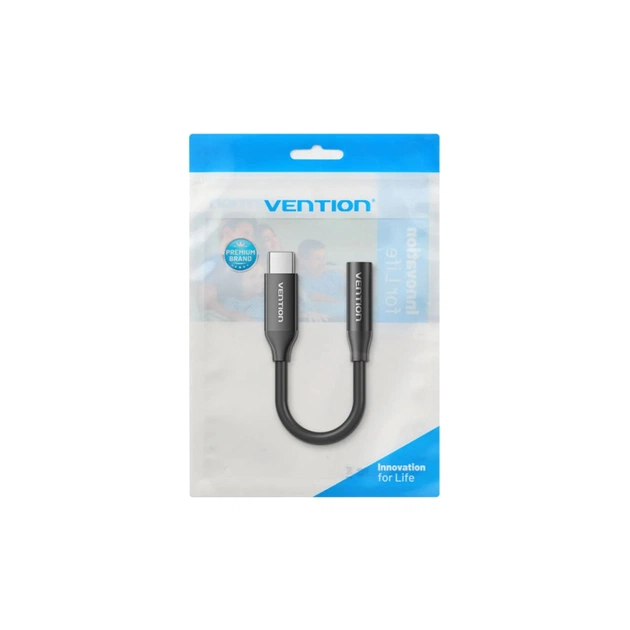 Перехідник USB-C to 3.5mm M black Vention (BIIBA) - picture 3