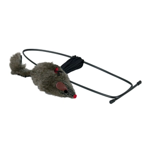 Іграшка для котів Trixie Мишка на вудці 8х190 см (4011905040653) зображення 1