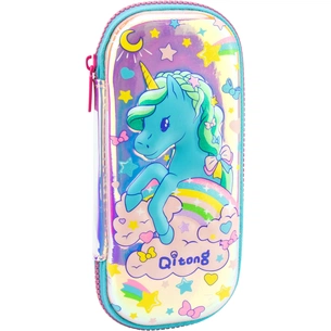 Пенал Cool For School з тисненням, 1 відділення (QT-5729-Silvery) зображення 1