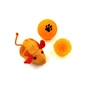 Игрушка для кошек Hippie Pet Мышка и два мячика, оранжевая (HIPSET2303007) - уменьшенное изображение 1