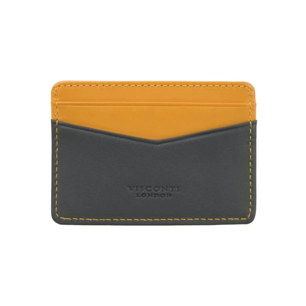 Кардхолдер Visconti VSL40 Axe Grey Mustard (VSL40 GREY MUST) - изображение 3