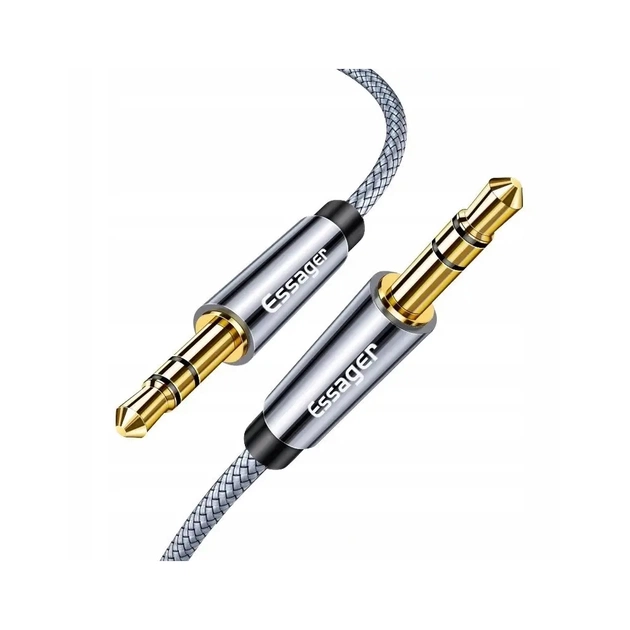 Кабель мультимедійний 3.5mm M to 3.5mm M 5.0m gray Essager (EYP35-DYD0G) - picture 3
