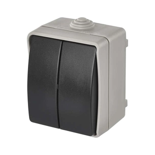 Вимикач EMOS C.5 IP54 подвійний (A1398.1) изображение 1