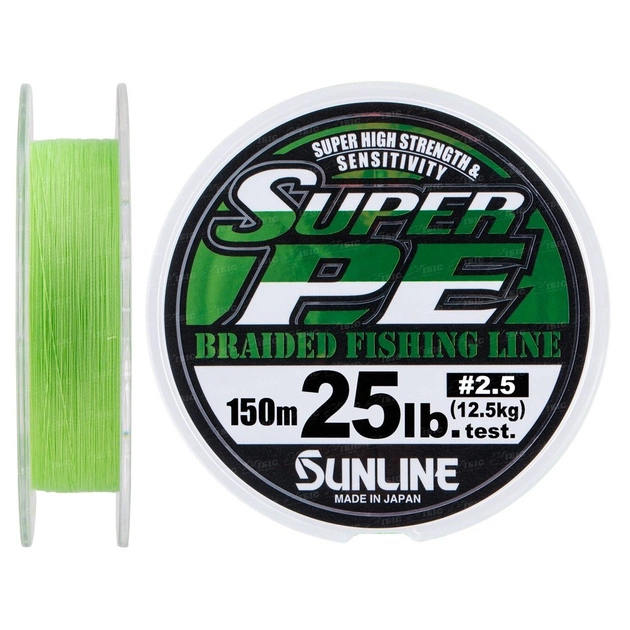 Шнур Sunline New Super PE 150м (салат.) #2.5/0.260мм 25LB/12.5кг (1658.08.91) - изображение 1