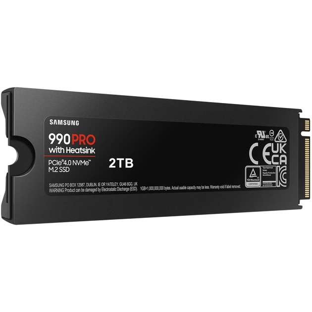 Накопичувач SSD M.2 2280 2TB 990 PRO with Heatsink Samsung (MZ-V9P2T0CW) - picture 6