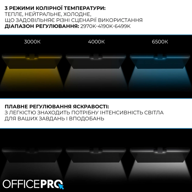 Настільна лампа OfficePro LED лампа на монітор SL299B (SL299B) - зображення 11