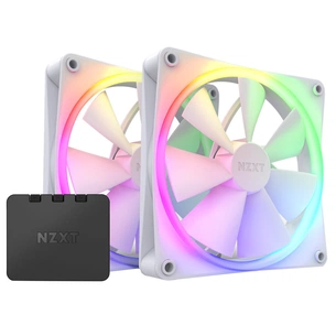 Кулер до корпусу NZXT F140RGB Twin (White) (RF-R14DF-W1) зображення 1