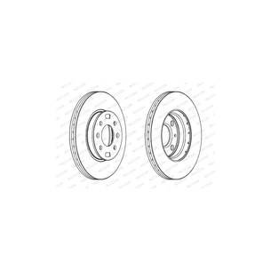 Гальмівний диск FERODO DDF1603 зображення 1