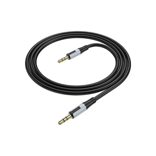 Кабель мультимедійний 3.5mm M to 3.5mm M 1.0m black BOROFONE (6941991108310) зображення 1