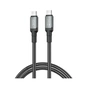 Дата кабель USB-C to USB-C 1.0m 240W black XO (NBQ264A_С_Black) - зменшене зображення 1