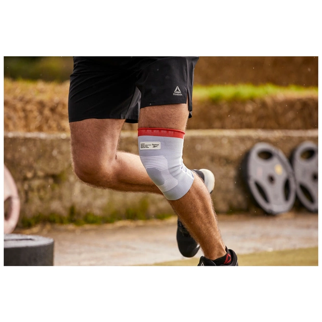 Фіксатор коліна Reebok Speedwick Knee Support білий, червоний RRSU-14324 M (885652015912) - picture 12