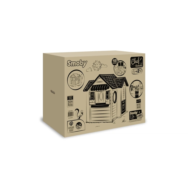 Игровой домик Smoby Life "Шеф Хаус" с кухней, кассой, наб. посуды и аксессуарами (7600810407) - изображение 6