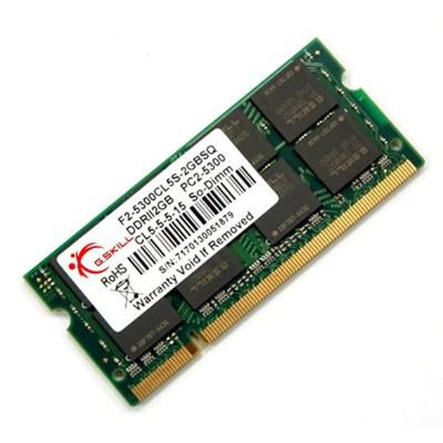 Модуль пам'яті для ноутбука SoDIMM DDR2 2GB 667 MHz G.Skill (F2-5300CL5S-2GBSQ) - зображення 1