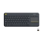 Клавіатура Logitech K400 Plus Touch Wireless UA Black (920-007145) - зменшене зображення 1
