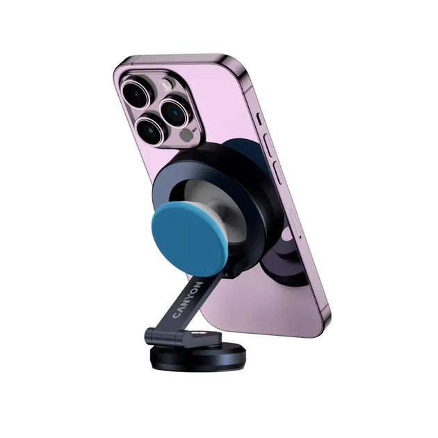Універсальний автотримач Canyon Magnetic phone holder OnGrip 10 aluminum Black (CNS-CCHM10) - picture 6