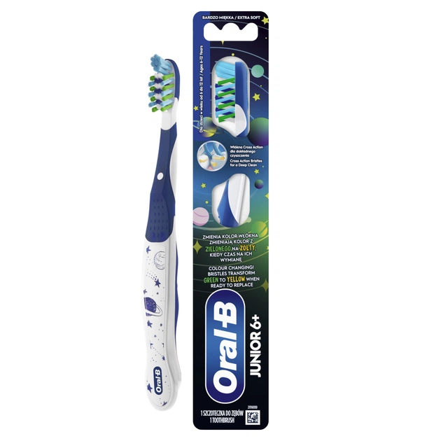 Детская зубная щетка Oral-B Junior 6-12 років М'якої жорсткості 1 шт (8700216749466) - изображение 1