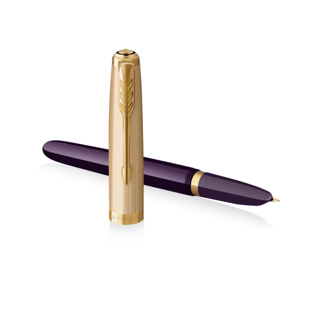 Ручка пір'яна Parker PARKER 51 Premium Plum GT  FP18 F (57 111) - изображение 3