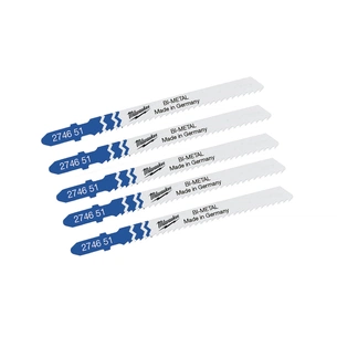 Полотно Milwaukee для електролобзика T101A Bi-Metal 75мм/ крок зуба 2,5мм, 5шт (4932274651) зображення 1