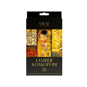 Олівці кольорові Muse Тригранні З точилкою 36 кольорів (107M-36) зображення 1