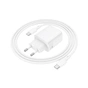 Зарядное устройство BOROFONE BN27 Fuente 1xUSB-C PD20W + 1xUSB QC3.0 + cable USB-C to USB-C White (6941991120282) - уменьшенное изображение 5