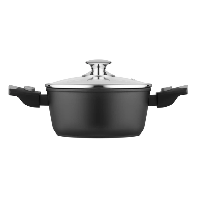 Кастрюля Ardesto Gemini Bari, 2.5л, алюміній, чорний (AR1925AC) - изображение 2